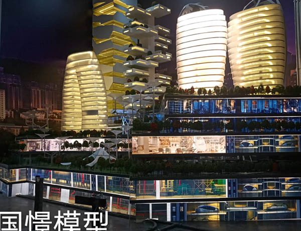 射洪市建筑模型