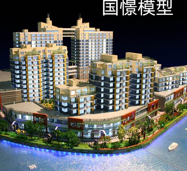 射洪市建筑模型