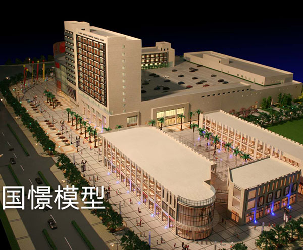 射洪市建筑模型