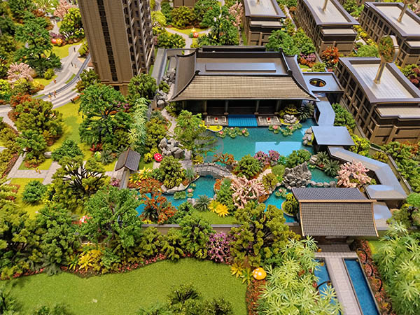 射洪市建筑模型