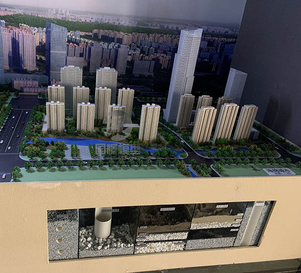 射洪市建筑模型